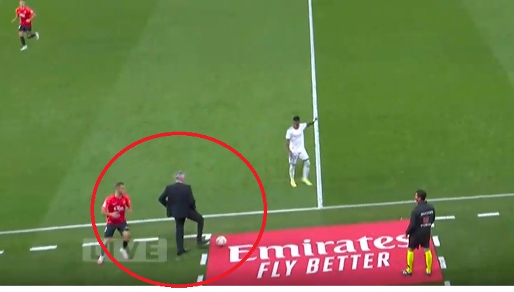 კლასი არ იკარგება! - როგორ გააჩერა ბურთი კარლო ანჩელოტიმ მატჩის მიმდინარეობისას