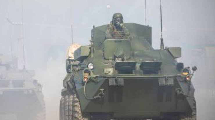 კიევში, მეტრო „„ბერესტეისკაიას” მახლობლად, რუსული ტექნიკის კოლონა გაანადგურეს