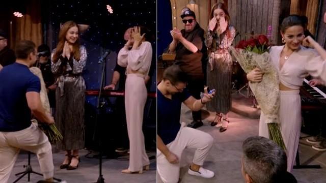 თათა გიორგობიანს გადაცემის მსვლელობის დროს ხელი სთხოვეს - რა მოულოდნელი კადრები გავრცელდა "ღამის შოუს" სტუდიიდან?