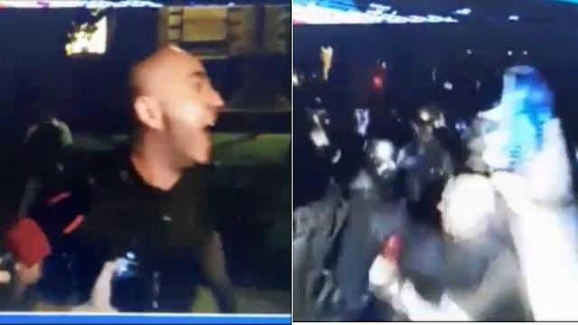 პირველი კადრები: როგორ და რატომ დააკავა ლევან ხაბეიშვილი სპეცრაზმმა - ინტერვიუს იძლეოდა, უცებ შეწყვიტა და პირდაპირ სპეცრაზმელთა კორდონისკენ გაექანა...