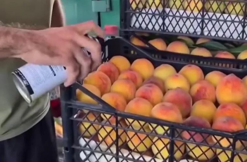 რა განცხადებას ავრცელებს სურსათის სააგენტო ატმის შეღებვის ამსახველ ვიდეოზე - "საქმე ეხება სურსათის მიზანმიმართულ დაბინძურებას"