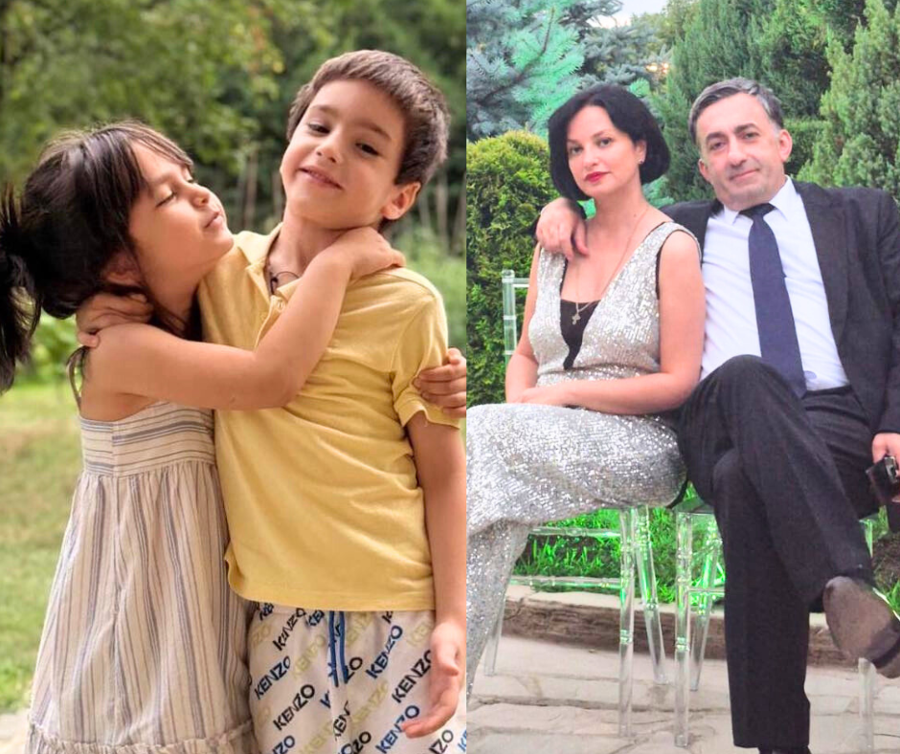 ტყუპებთან და მეუღლესთან ერთად — ნინო სურგულაძის ოჯახური ჰარმონია